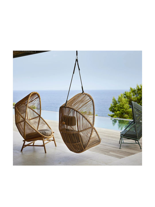 Hive Weave Leagăn suspendat fotoliu cu pernă Aluminiu Verde L87xL87xH124cm