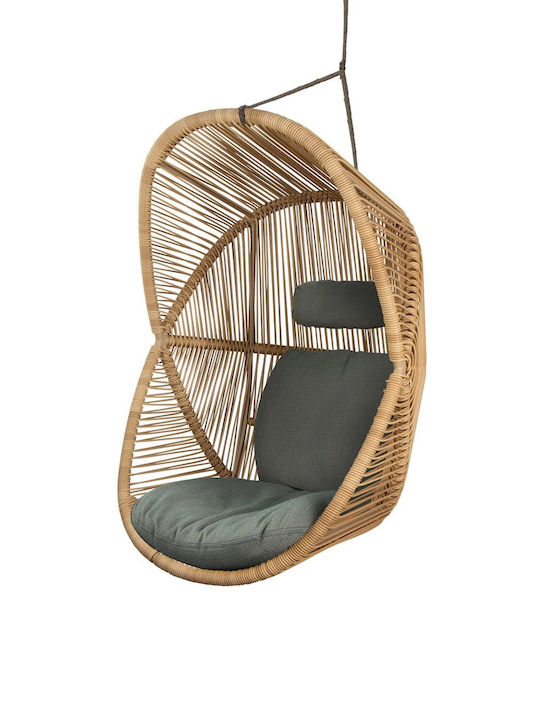 Hive Weave Leagăn suspendat fotoliu cu pernă Aluminiu Verde L87xL87xH124cm