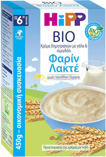 Hipp Baby Cream Farine Lactée No Added Sugar 450gr for 6+ Months