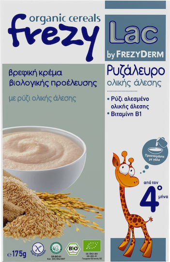 Frezyderm Baby Cream Whole Grain Rice Flour No Added Sugar 175gr for 4+ Months