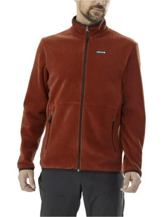 Lafuma Men's Fleece Cardigan with Zipper Brick Red