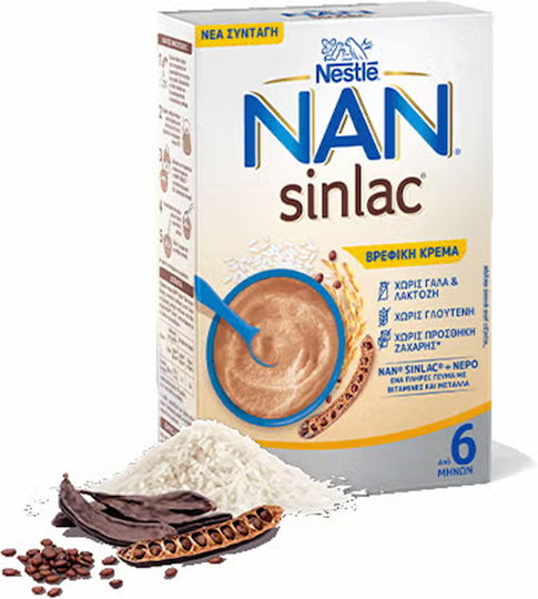 Nestle Baby Cream Nan Sinlac No Added Sugar 500gr for 6+ Months