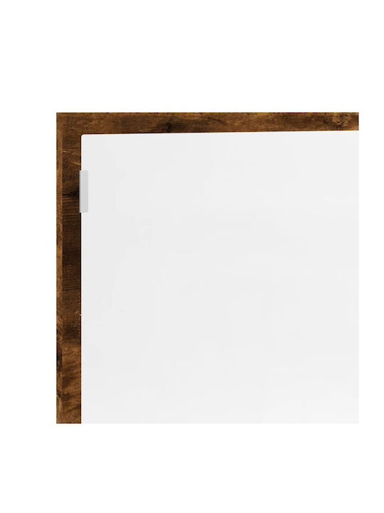vidaXL Badezimmerspiegel LED aus Kunststoff mit Länge 100cm Braun
