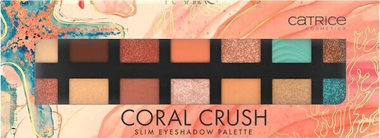 Catrice Cosmetics Coral Crush Slim Eye Shadow Palette in Solid Form 030 Under The Sea 10.6gr