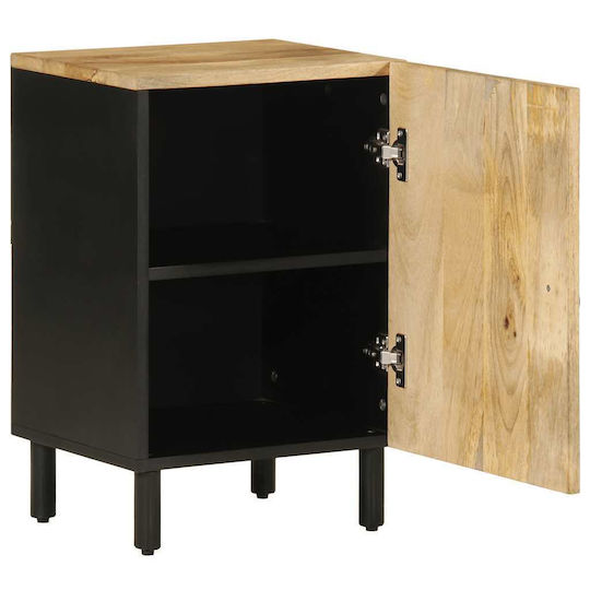 vidaXL Holz Badezimmerschrank B38xT33.5xH58cm Schwarz
