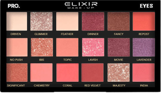 Elixir Pro 777 I Palette mit Lidschatten in Gepresster Form 18gr