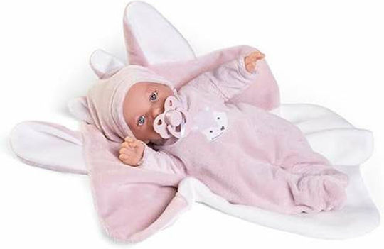 Antonio Juan Baby Doll Cuddle Toy with Comfort Blanket for 3+ Years 27 cm