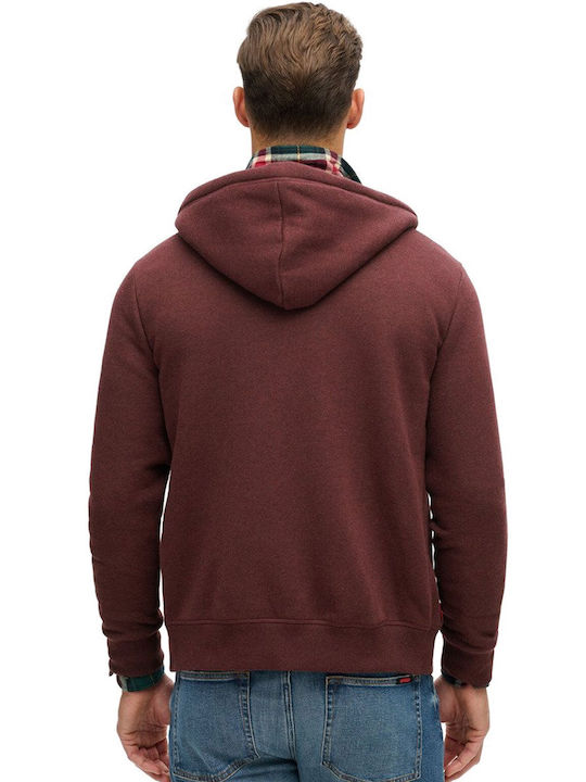 Superdry M D2 Ovin Essential Logo Burgundy with Hood