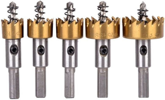 Kraft & Dele Set 5 Burghie Carbură pentru Metal και Lemn