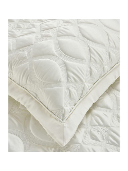 Liolios Home Monte Carlo Σετ Κουβερλί King Size Ivory 250x240cm 3τμχ