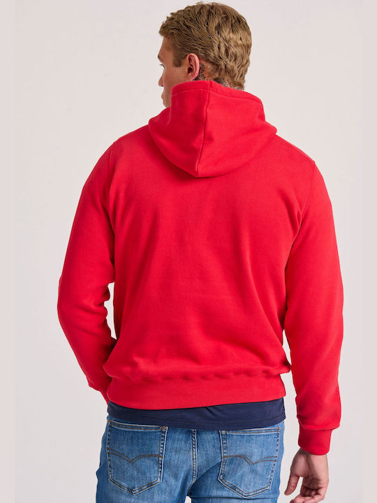 Funky Buddha Sweatshirt with Hood Red