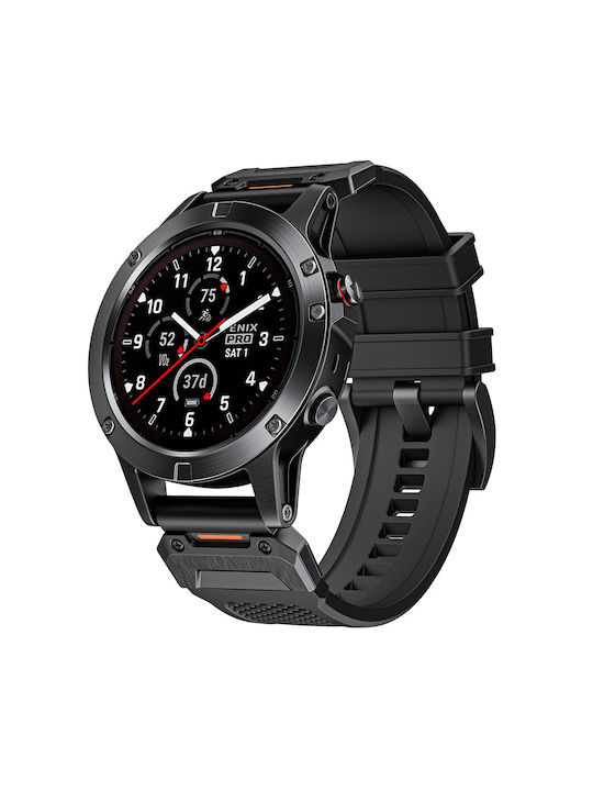 Strap Silicone Black (Garmin Instinct 2X)