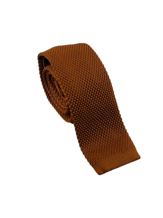 Giovani Rossi Men's Tie Knitted in Brown Color