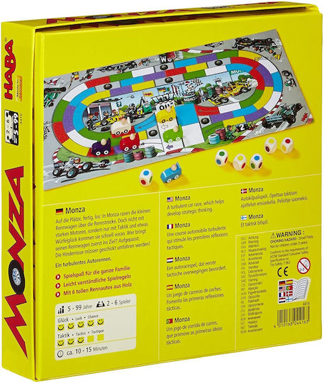 Brettspiel Φόρμουλες Monza für 2-6 Spieler 5+ Jahre Haba