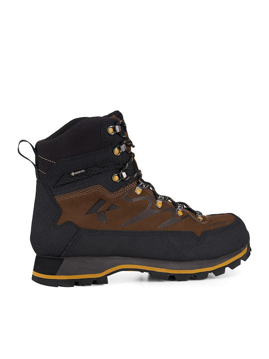 Kayland Men's Waterproof Hiking Boots With Gore-Tex Membrane Brown