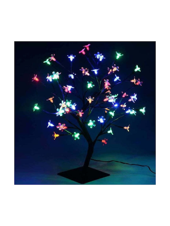 Copac cu Flori de Cireș 36 Lumini LED 40cm Înălțime Lumină Caldă Rece Alb Multicolor