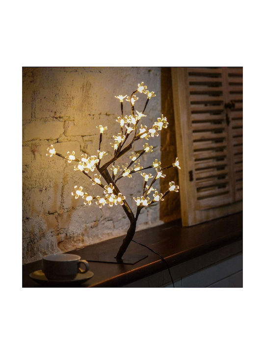 Copac cu Flori de Cireș 36 Lumini LED 40cm Înălțime Lumină Caldă Rece Alb Multicolor