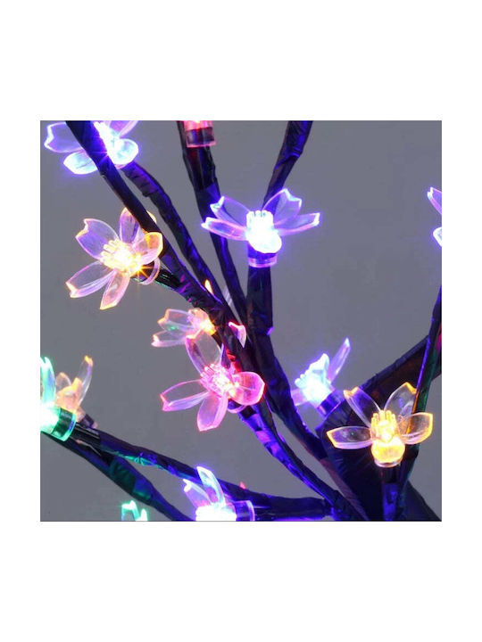 Cireș Decorativ cu 36 de Lămpi LED, Înălțime 40cm, Lumină Caldă Rece Alb Multicolor