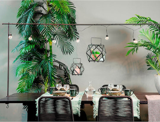 Mica Table Decoration for Party in Black Colour 136cm