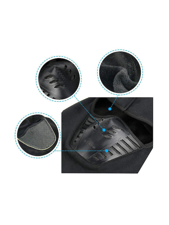 AGVpro Ninja Full Face Motorcycle Rider Balaclava Fleece Black Color GVR5930