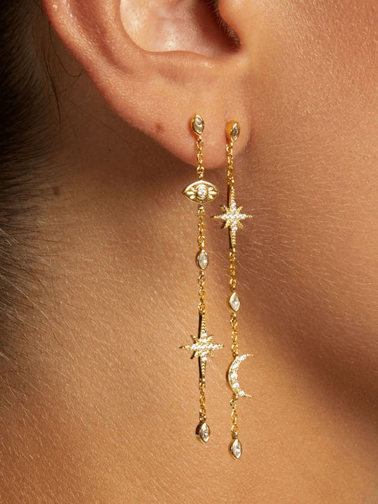 Mya-Bay Silver Gold Plated Earrings Mya-Bay Silver Gold Plated Earrings