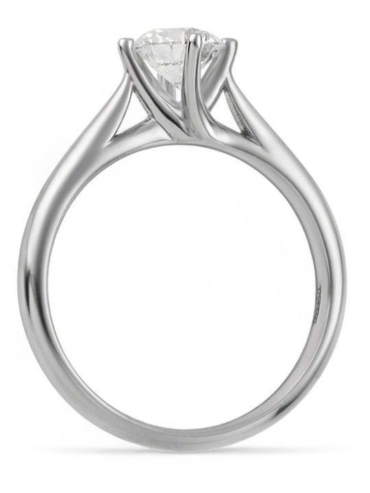 Etho Messina Ring with Diamond made of White gold 14K