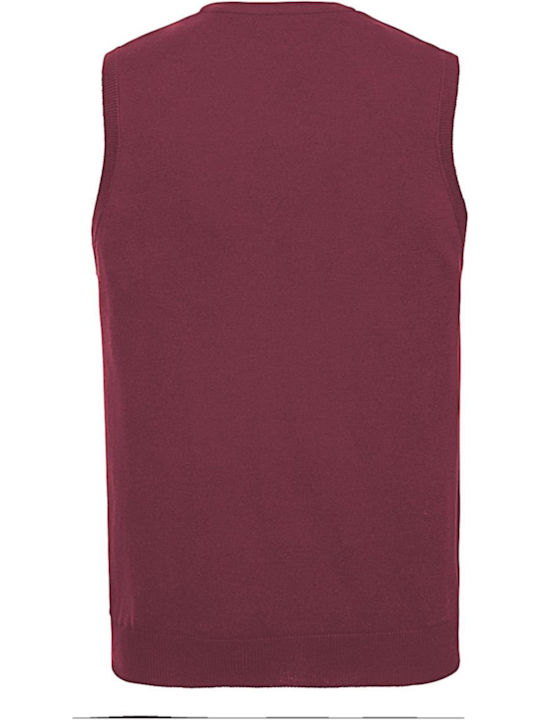 Russell Europe Men's Sleeveless Promotional Blouse Cranberry Marl