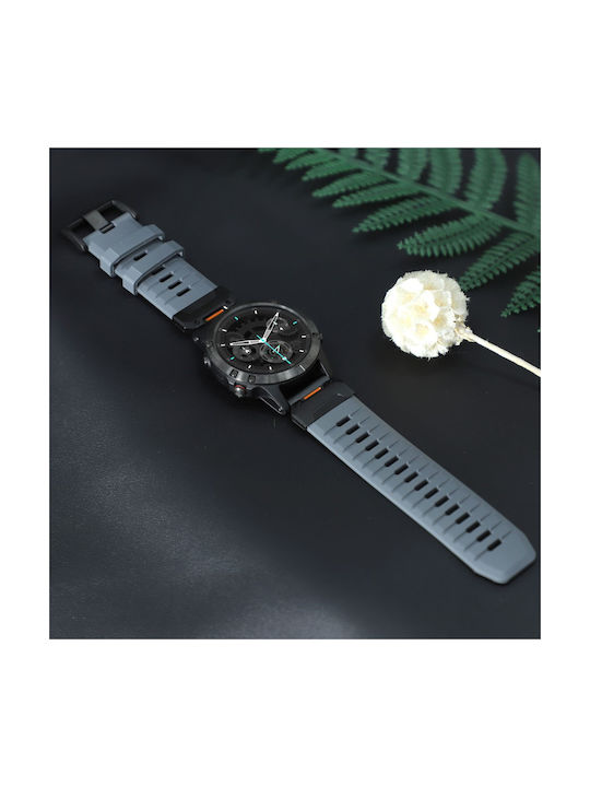 Λουράκι Σιλικόνης Γκρι (Garmin Instinct 2X)