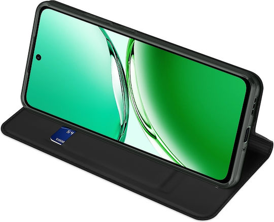 Dux Ducis Book Σιλικόνης Μαύρο (Oppo Reno12 F / FS)