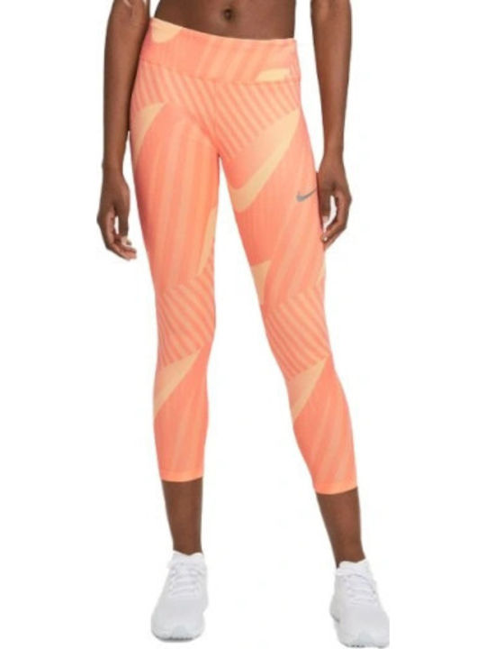 Dri-Fit Lauf Damen Gekürzte Leggings Gelb