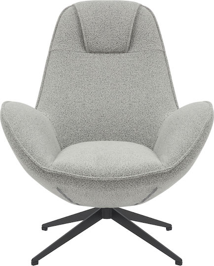 Flago Sessel Drehbar Light Grey 85x88x103.5cm