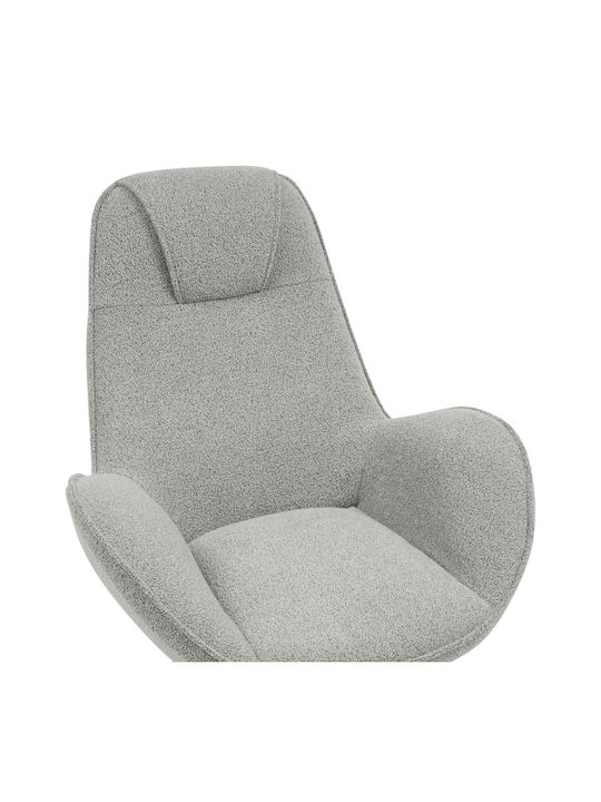 Flago Sessel Drehbar Light Grey 85x88x103.5cm