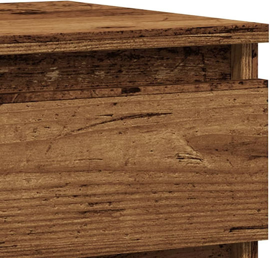 Noptiere Metalice Old wood 2buc 40x35x50cm