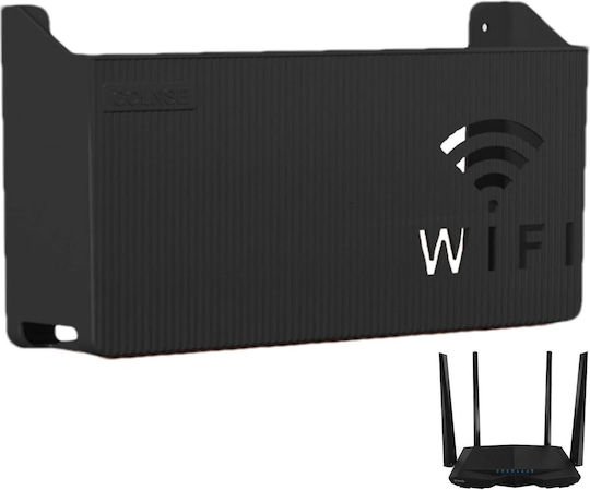 Suport Router Wifi Zola Plastic 24.8x14.6x5.8 Cm Negru