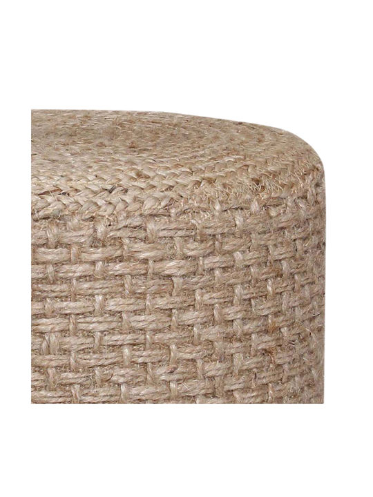 Stool For Living Room Wicker Axar Natural Shade 40x40x40cm