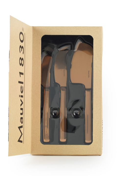Mauviel 1830 Copper Cheese Knives Made of Stainless Steel 3 Pieces