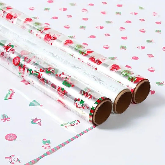 Panora Christmas Wrapping Paper for Gift Transparent 1000cm.