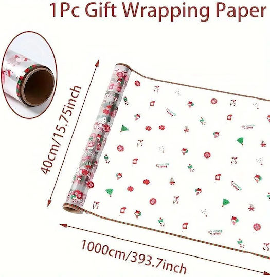 Panora Christmas Wrapping Paper for Gift Transparent 1000cm.