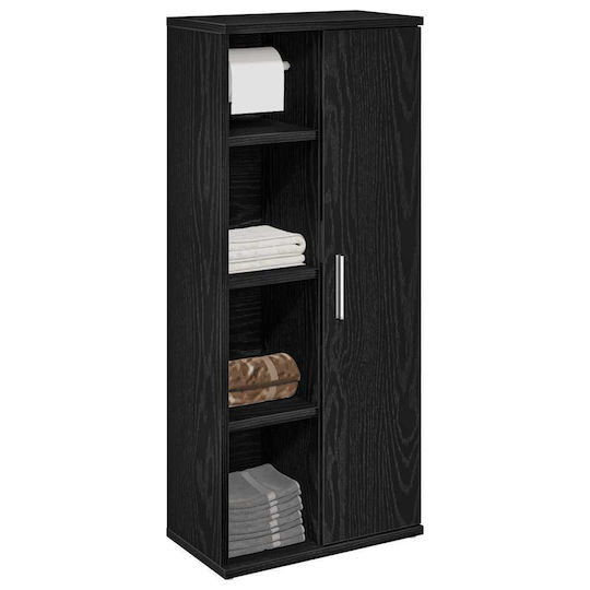 vidaXL Cabinet de baie L39xA22xÎ90cm Negru