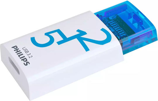Philips Click Series 512GB USB 3.2 Стик с връзка USB-C Бял