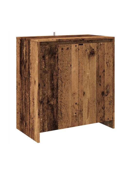 Sideboard Wooden with Drawers Coffee 70x41x75cm