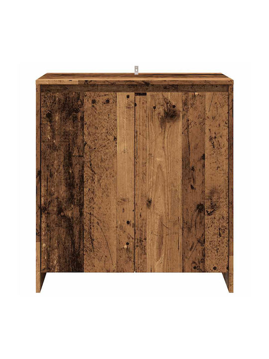 Sideboard Wooden with Drawers Coffee 70x41x75cm