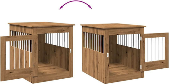 vidaXL Dog Wire Crate 64.5x80x71cm