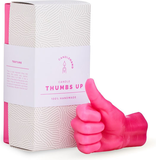 Daumen hoch Rosa Gestenkerze 380g Candlehand Daumen hoch Rosa Gestenkerze 380g Candlehand