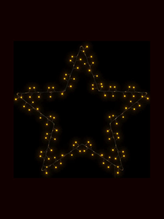 vidaXL Plastic Illuminated Christmas Decorative Pendant Star 87x90cm