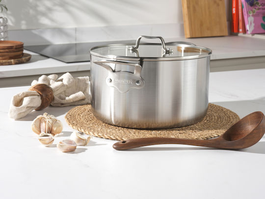 Mauviel 1830 Mauviel Pot Deep Stainless Steel Pot 5.7lt / 24cm