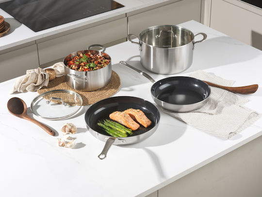 Mauviel 1830 Mauviel Pot Deep Stainless Steel Pot 5.7lt / 24cm