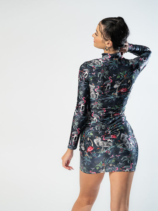 Rochie Mini de Seară Multicolor