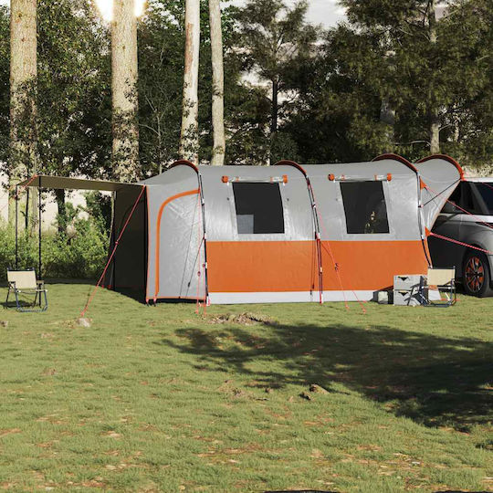 vidaXL Camping Tent Car Gray for 4 People