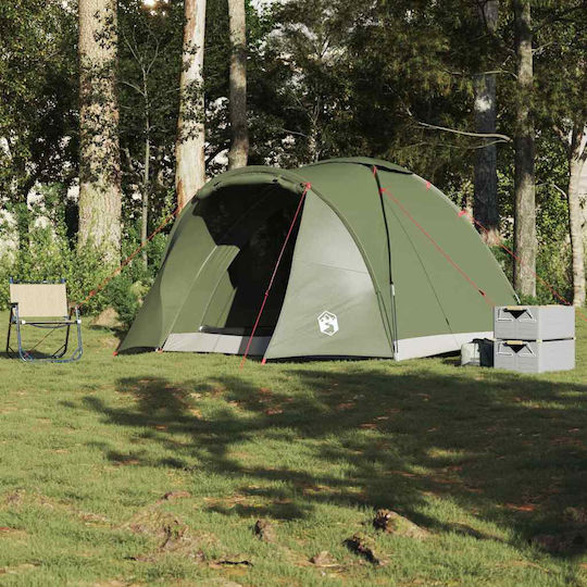 vidaXL Camping Tent Green 3 Seasons for 2 People